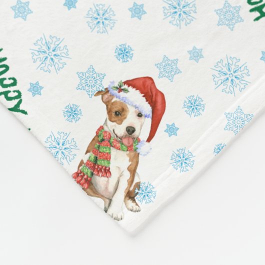 Christmas Am Staff Fleece Blanket (Ecke)