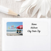 CHRISTMAS AM STRAND *CHRISTMAS* ADDRESS ETIKETT (Insitu)