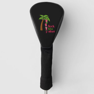 CHRISTMAS AM STRAND Grafik SANTAS ELVES PALM Golf Headcover