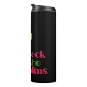 CHRISTMAS AM STRAND Grafik SANTAS ELVES PALM Thermosbecher (Nach rechts gedreht)