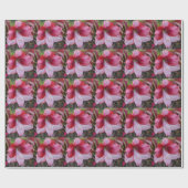Christmas Amaryllis Red Holiday Floral Geschenkpapier (Flach)