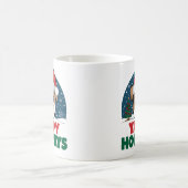 Christmas American Bulldog Yappy Holidays Funny Kaffeetasse (Mittel)