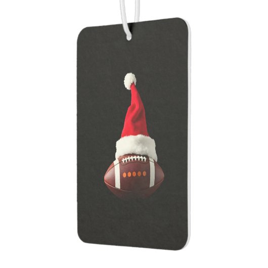 Christmas American Football Ball Santa Hat (1) Autolufterfrischer (Links)