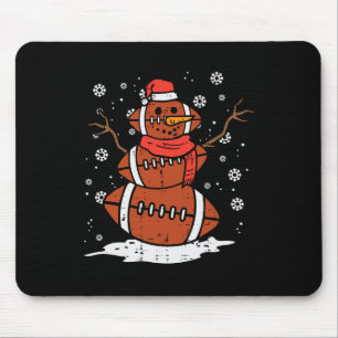 Christmas American Footbyll Snowman Xmas Sport Män Mousepad