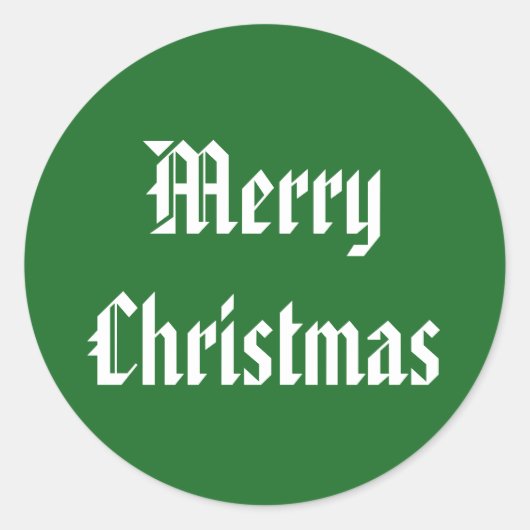 Christmas American Green Sticker von Janz (Vorderseite)
