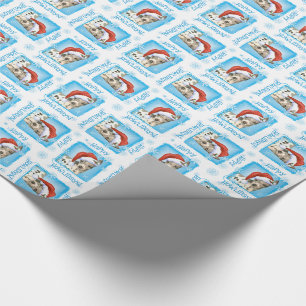 Christmas American Hairless Terrier Geschenkpapier