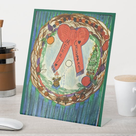 Christmas and Holiday Cheer! Pedestal Sign Sockelschild (In Situ)