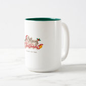 Christmas and New year mug Zweifarbige Tasse (VorderseiteRechts)