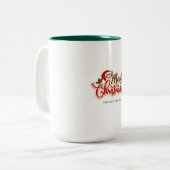 Christmas and New year mug Zweifarbige Tasse (Vorderseite Links)
