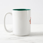 Christmas and New year mug Zweifarbige Tasse (Links)
