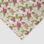 Christmas Anemones-Painted Hellebores Floral Seidenpapier (Detail)