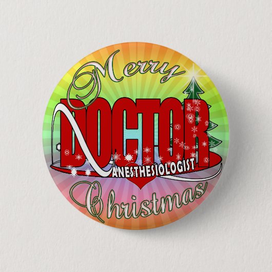 CHRISTMAS ANESTHESIOLOGIST BUTTON (Vorderseite)