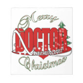 CHRISTMAS ANESTHESIOLOGIST NOTIZBLOCK (Vorderseite)