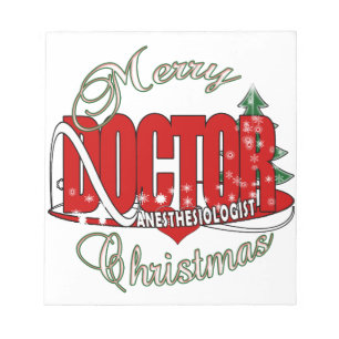 CHRISTMAS ANESTHESIOLOGIST NOTIZBLOCK