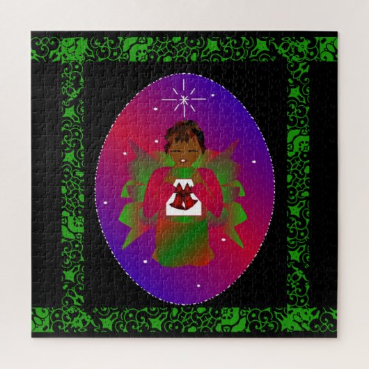 Christmas Angel Baby Boy-Joy in the World Graphic Puzzle (Vertikal)