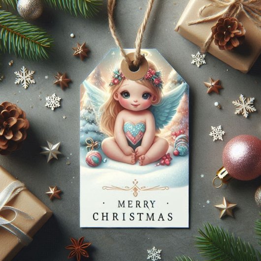 Christmas Angel baby-Geschenk-Tag Geschenkanhänger
