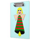 Christmas Angel Bell Clipboard Klemmbrett (Links)