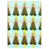 Christmas Angel Bell Clipboard Klemmbrett (Rückseite)