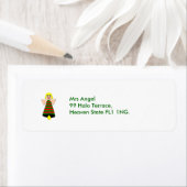 Christmas Angel Bell Custom Address Labels (Insitu)