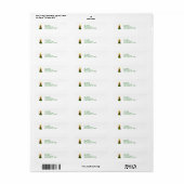 Christmas Angel Bell Custom Address Labels (Vorne)