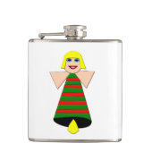 Christmas Angel Bell Flask Flachmann (Vorderseite)