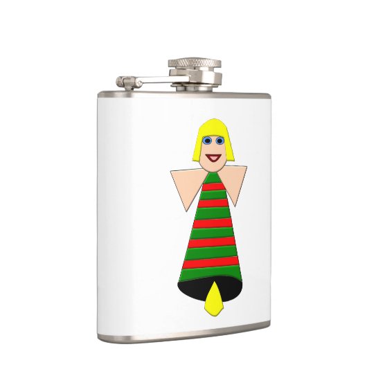 Christmas Angel Bell Flask Flachmann (Rechts)