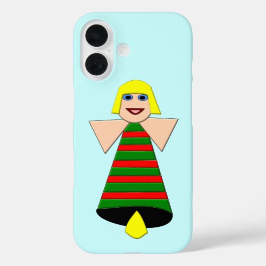 Christmas Angel Bell iPhone Case (Rückseite)