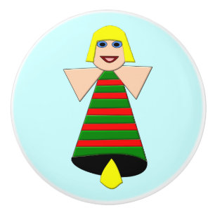 Christmas Angel Bell Keramik Knob Keramikknauf