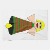 Christmas Angel Bell Kitchen Tow Handtuch (Horizontal)
