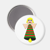 Christmas Angel Bell Magnet (Vorderseite/Rückseite)