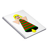 Christmas Angel Bell Notebook Notizblock (Rechte Seite)