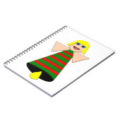 Christmas Angel Bell Notebook Notizblock (Linke Seite)