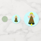 Christmas Angel Bell Personalisiert Konfetti (Rückseiten)
