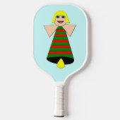 Christmas Angel Bell Pickleball Schläger (Rückseite)