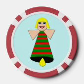 Christmas Angel Bell Pokerchips (Rückseite)