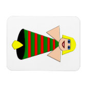 Christmas Angel Bell Premium Magnet (Horizontal)