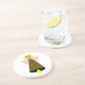 Christmas Angel Bell Sandstone Untersetzer (Seite)