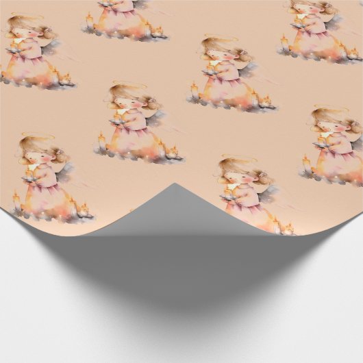 Christmas Angel Blessing Geschenkpapier (Ecke)