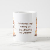 Christmas Angel Blessing Jumbo-Tasse (Vorderseite)