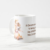 Christmas Angel Blessing Kaffeetasse (Vorderseite Links)