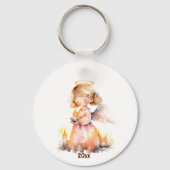 Christmas Angel Blessing Schlüsselanhänger (Rückseite)