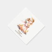 Christmas Angel Blessing Serviette (Ecke)