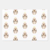 Christmas Angel Bunny Geschenkpapier Set (Vorderseite 3)