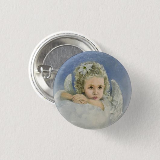 Christmas Angel Button (Vorne & Hinten)