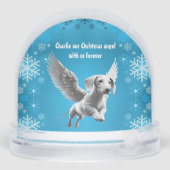 Christmas Angel Dachshund Schneekugeln (Rückseite)