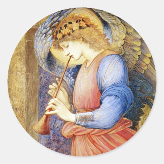 Christmas Angel Edward Burne-Jones Stickers (Vorderseite)