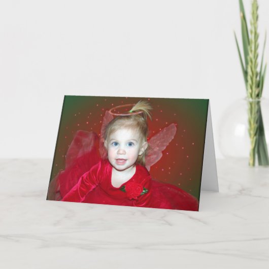 Christmas Angel Feiertagskarte (Vorderseite)