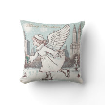 Christmas Angel Girl Skaten in NYC