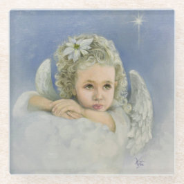 Christmas Angel Glass Untersetzer