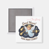 Christmas Angel Good News Math & Counting Game Magnet (Vorderseite/Rückseite)